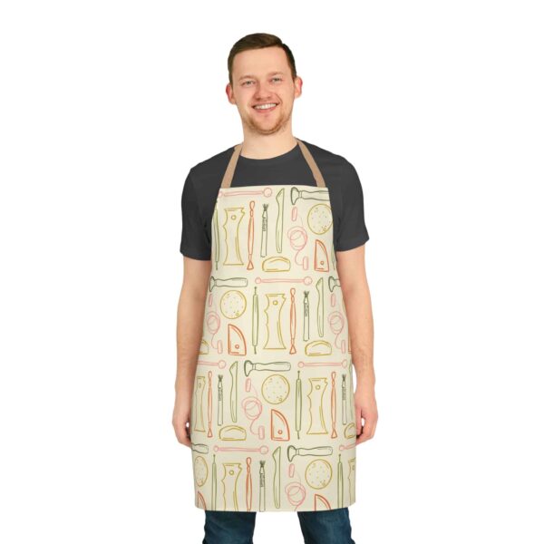 Rib n Wire Printed Pottery Apron - Image 2